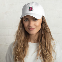 Pink-Green Toxic Squirrel Logo Hat