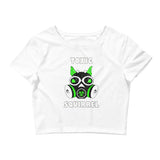 Green Toxic Squirrel Women’s Crop Tee