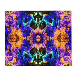 Blue Vibration Throw Blanket