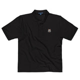 White-Orange Men's Premium Polo