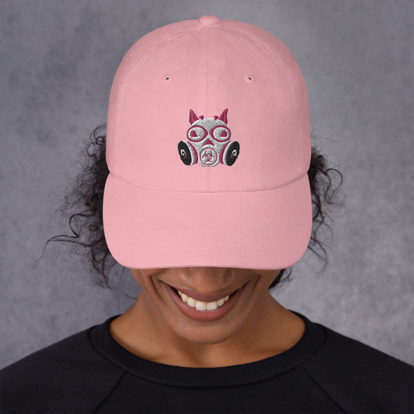 Pink Toxic Squirrel Logo hat