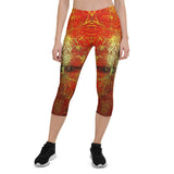 Fantasy Red Capri Leggings