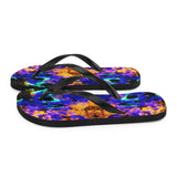 Blue Vibration Flip-Flops