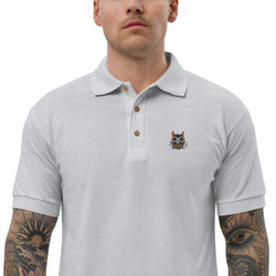 Orange Toxic Squirrel Logo Polo