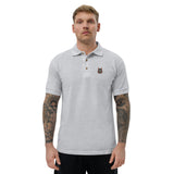 Orange Toxic Squirrel Logo Polo