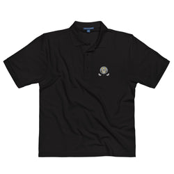 Yellow Toxic Squirrel Men's Premium Golf Polo