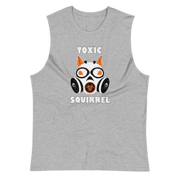 Orange Toxic Squirrel Muscle Shirt