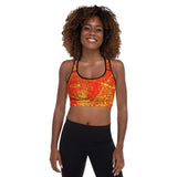 Fantasy Red Padded Sports Bra