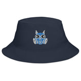 Blue Toxic Squirrel Logo Bucket Hat