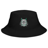 White Toxic Squirrel Logo Bucket Hat