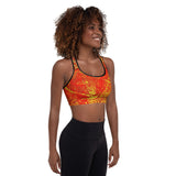 Fantasy Red Padded Sports Bra