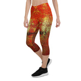 Fantasy Red Capri Leggings