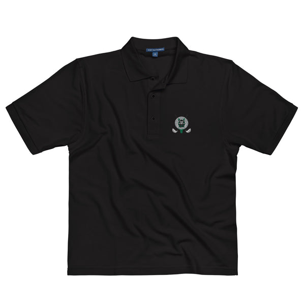 Green Toxic Squirrel Men's Premium Golf Polo