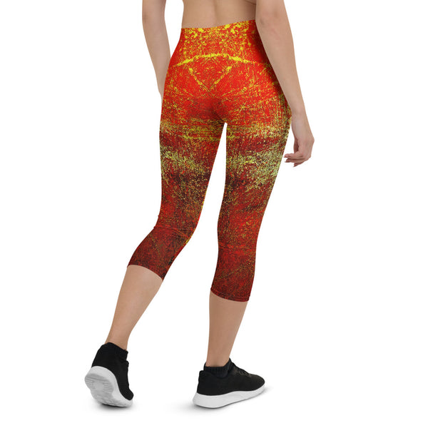 Fantasy Red Capri Leggings