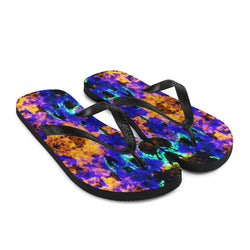 Blue Vibration Flip-Flops