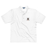 Orange Toxic Squirrel Men's Premium Golf Polo