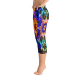 Blue Vibration Capri Leggings