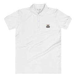 White-Orange Women's Polo