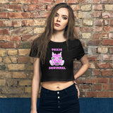 Pink Toxic Squirrel Women’s Crop Tee