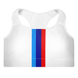 M White Padded Sports Bra