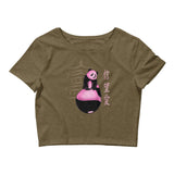 Pink Panda Women’s Crop Tee