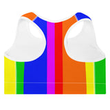 Rainbow Padded Sports Bra