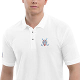 Red Toxic Squirrel Men's Premium Golf Polo