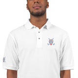 Red Toxic Squirrel Men's Premium Golf Polo