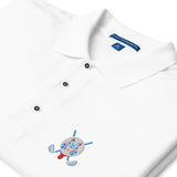 Red Toxic Squirrel Men's Premium Golf Polo