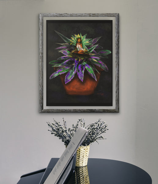 Weed Fairy Canvas Print - 16 x 12 (Not Framed)